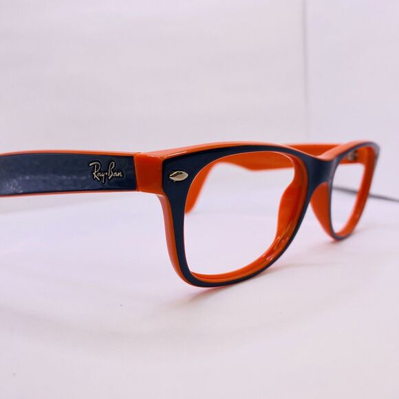 Ray-Ban Authentic Eyeglasses RB 2132 789/3F 52 [] 18 MM New Wayfarer Orange Blue - Picture 2 of 9